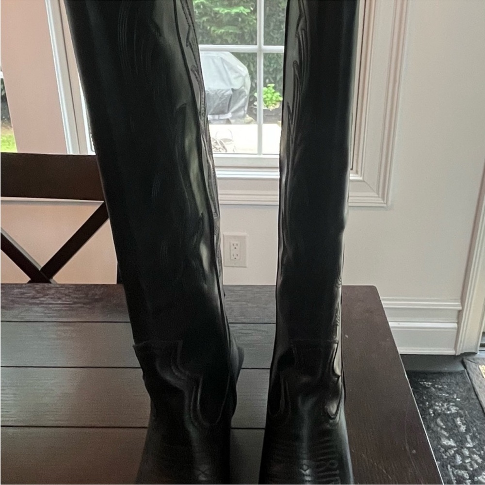Aqua ace snip toe black cowboy boots. Never worn! - Picture 4 of 5